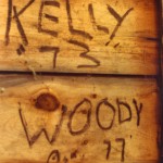 70s Kelly Woody signatures on boys island cabin