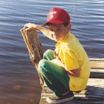 Adam on dock