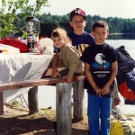kids by island table